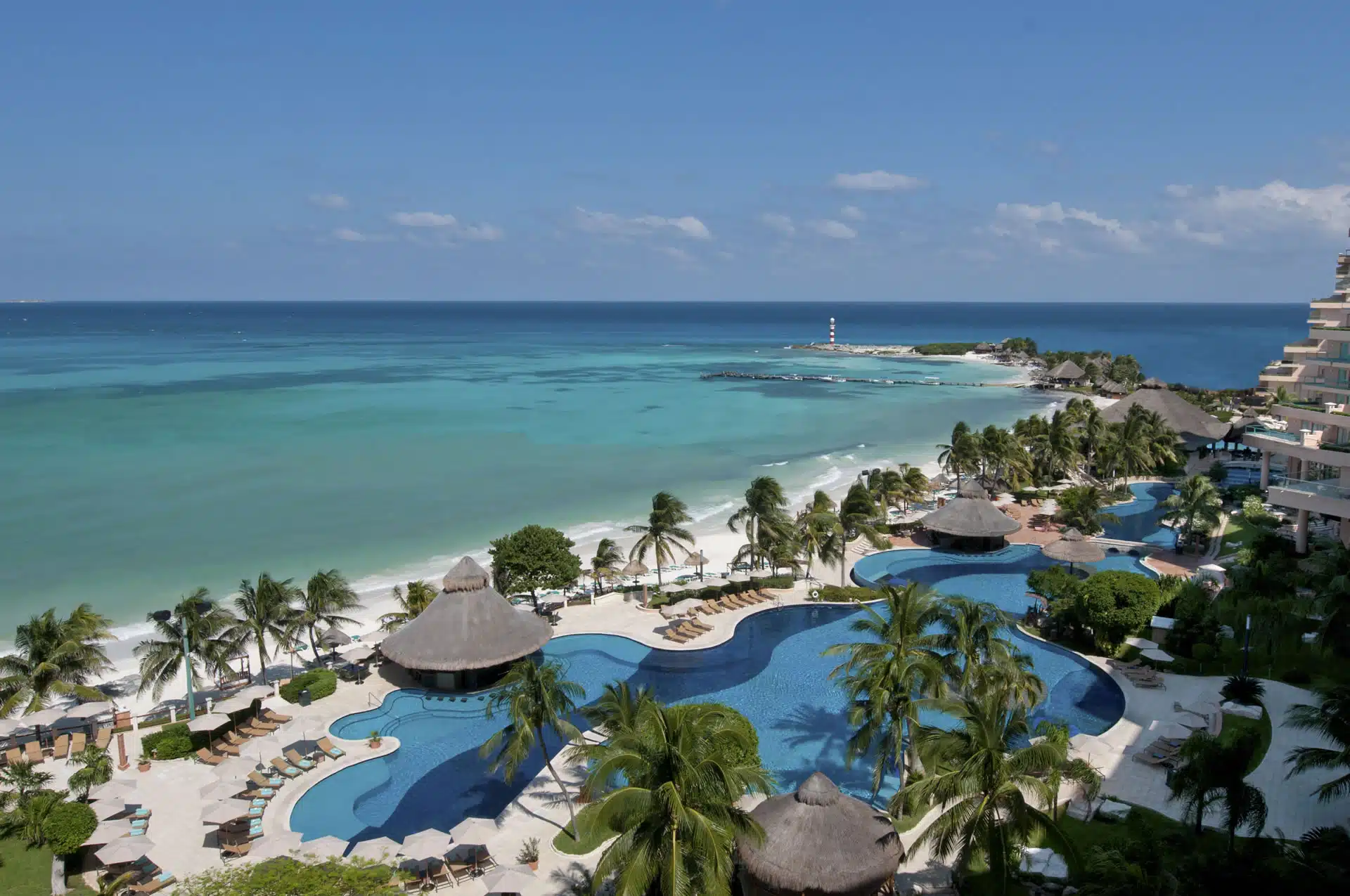 coral beach pool and sea